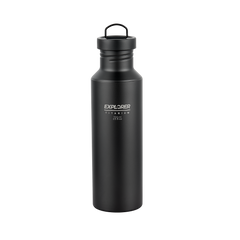 Explorer Bear Black Titanium 700ml Water Bottle