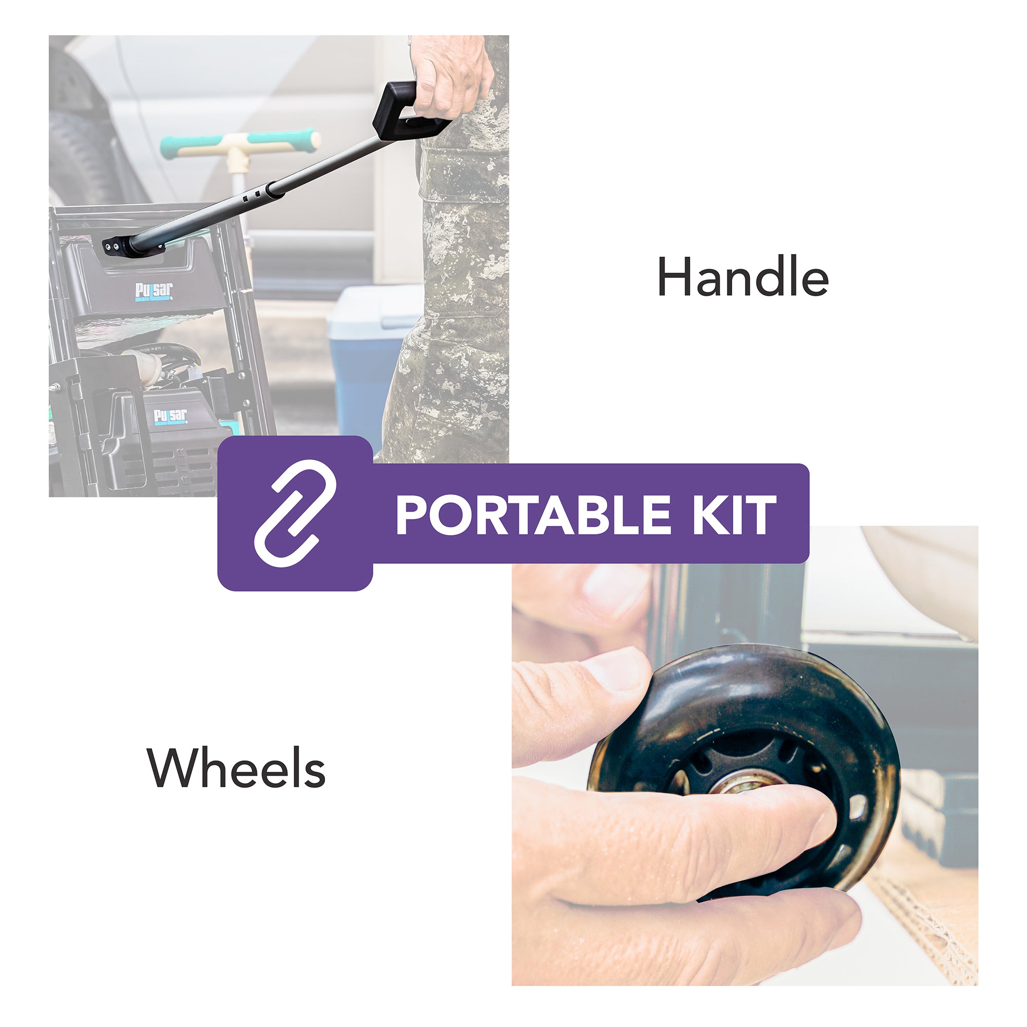 Wheel and Handle Mobile Kit for GD400BXU